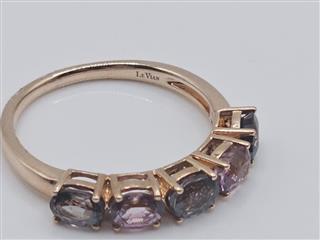 Le Vian 14K Rose Gold Tanzanian Lavender Blue Spinel Ring Sz 8.5